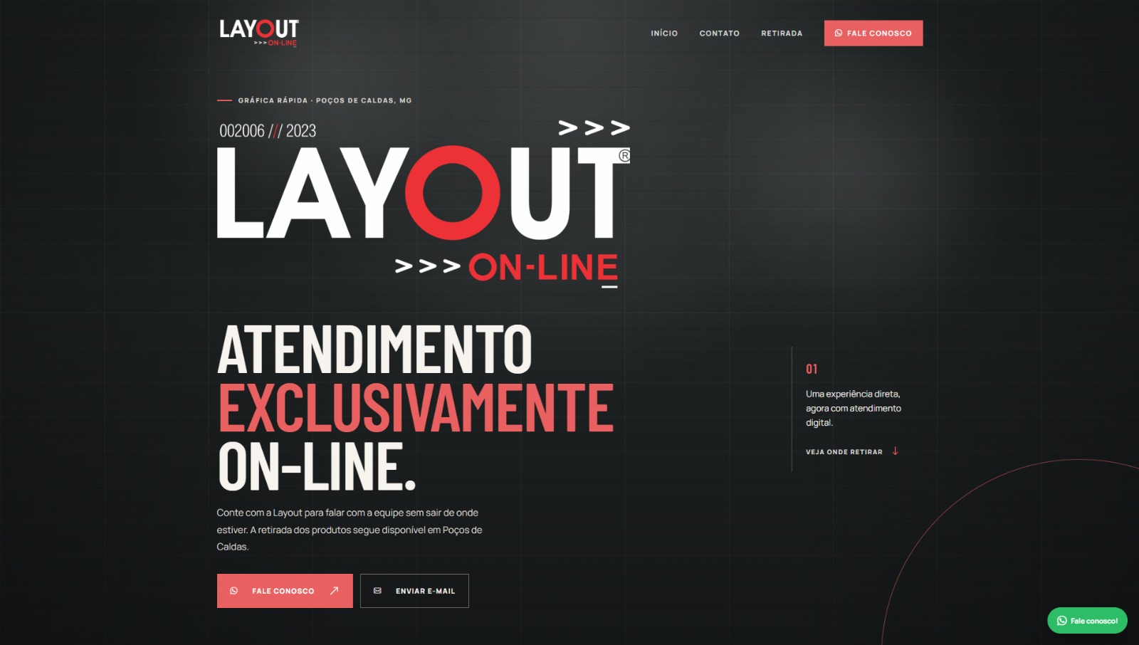 Projeto LAYOUT GRÁFICA RÁPIDA