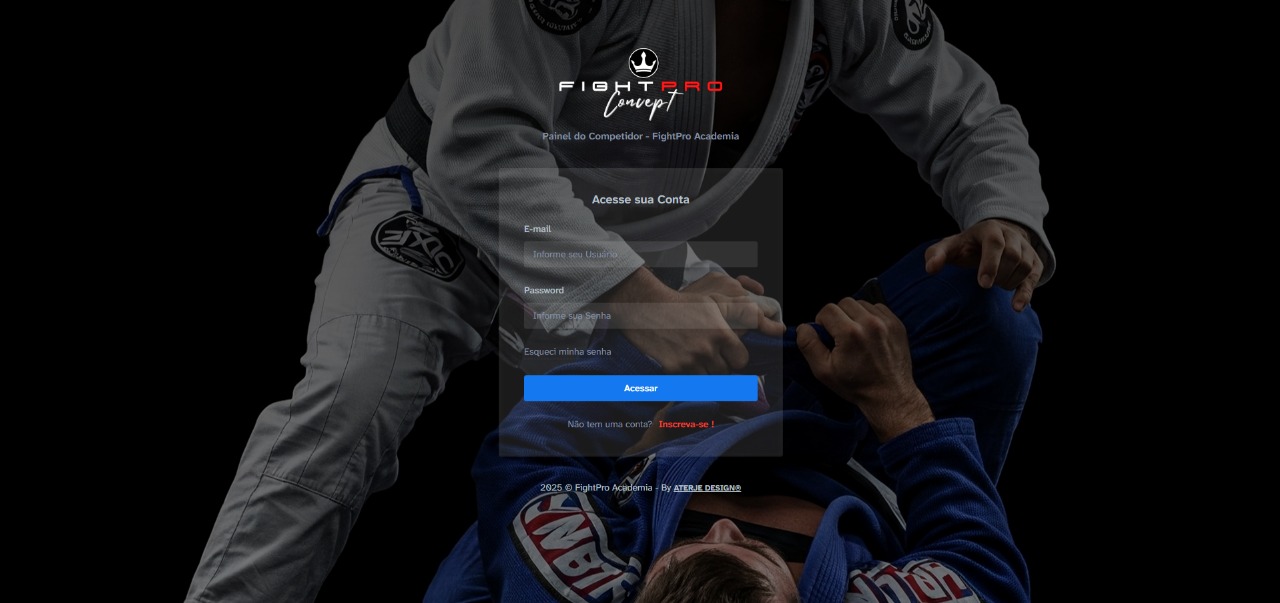 Projeto FIGHTPRO COMPETIDORES